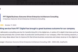 Công ty tư vấn chuyển đổi số của FPT vào danh sách uy tín toàn cầu