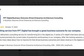 Công ty tư vấn chuyển đổi số của FPT vào danh sách uy tín toàn cầu