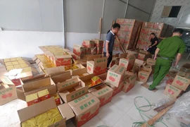 Khám xét kho phát hiện hàng tấn pháo nổ