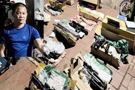 Cảnh sát “đột kích” kho cất giấu nhiều linh kiện súng săn