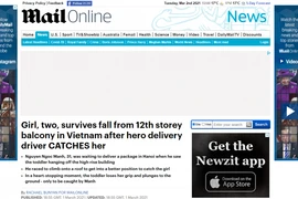 Báo chí quốc tế ca ngợi hành động của anh Nguyễn Ngọc Mạnh 