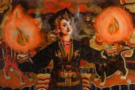 Họa sỹ Trần Tuấn Long: Mê đắm trong sắc diện các giá đồng