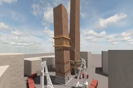 Thêm một tháp nghiêng ở Italia phải chống đỡ trước nguy cơ bị sập