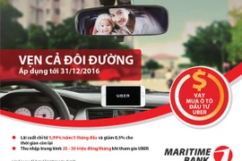 Cho vay mua ô tô đầu tư Uber với lãi suất từ 5,99%/năm