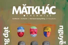 Nghệ sĩ Lê Thiết Cương, Đinh Công Đạt và Nguyễn Việt Hà giới thiệu dự án nghệ thuật, cùng An ninh Thủ đô gây quỹ hỗ trợ người dân vùng bão lũ