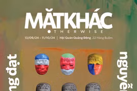 Nghệ sĩ Lê Thiết Cương, Đinh Công Đạt và Nguyễn Việt Hà giới thiệu dự án nghệ thuật, cùng An ninh Thủ đô gây quỹ hỗ trợ người dân vùng bão lũ