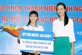 Hoa hậu Bảo Ngọc đồng hành cùng dự án trồng 10 nghìn cây xanh
