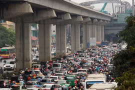 Cảnh báo ô nhiễm không khí ở Hà Nội