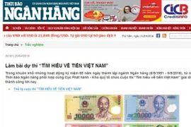 Sau phát hành tiền lưu niệm, NHNN mở cuộc thi tôn vinh đồng tiền Việt Nam