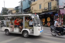 Hà Nội sẽ có thêm 8 khu du lịch được sử dụng xe điện 4 bánh chở khách tham quan