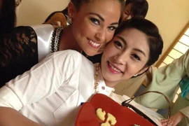 Hoa hậu Đặng Thu Thảo trải nghiệm trà đạo và làm bánh Nhật Bản