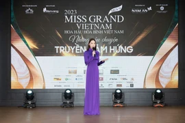Thí sinh "Miss Grand Vietnam 2023" gây xúc động với câu chuyện truyền cảm hứng