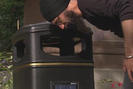 Thùng rác biết nói bảo vệ môi trường