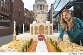 Cung điện Taj Mahal bằng thức ăn