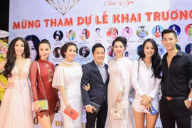 Dàn người đẹp chúc mừng Hoa hậu Huỳnh Thúy Anh "lấn sân" kinh doanh