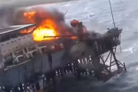 Azerbaijan: Sập giàn khoan dầu trên biển, 9 công nhân mất tích