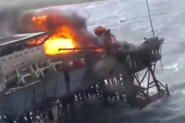 Azerbaijan: Sập giàn khoan dầu trên biển, 9 công nhân mất tích