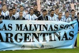  ĐT Argentina có thể gặp rắc rối vì biểu ngữ nhạy cảm