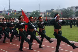 Hợp luyện diễu binh kỷ niệm 60 năm Chiến thắng Điện Biên Phủ