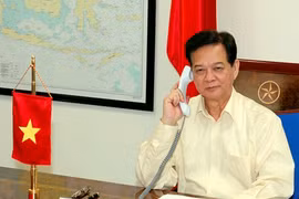 Thủ tướng Nguyễn Tấn Dũng điện đàm với Thủ tướng Malaysia về máy bay mất tích