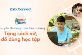 Hỗ trợ đồ dùng học tập cho học sinh qua Zalo Connect 