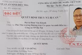 Truy nã đặc biệt bị can Lê Văn Dũng (Lê Dũng Vova)