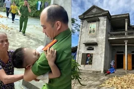 Phú Thọ: Giải cứu an toàn cháu bé 5 tuổi bị đối tượng tâm thần khống chế