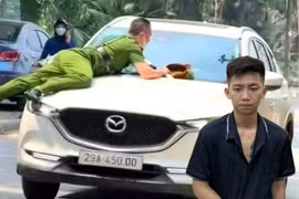  Thông tin chi tiết vụ đối tượng lái xe hất Cảnh sát lên nắp capo 