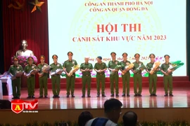 Sôi nổi Hội thi kiểm tra chất lượng Cảnh sát khu vực CAQ Đống Đa