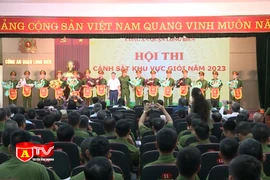 Sôi nổi hội thi CSKV giỏi Công an quận Long Biên