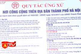 Lan toả triển khai Bộ quy tắc ứng xử ở nơi công cộng 