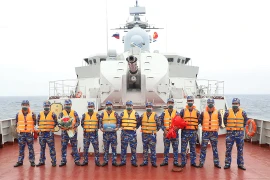 [ẢNH] Chiến hạm Việt Nam vượt qua đội Trung Quốc tại Army Games 2021