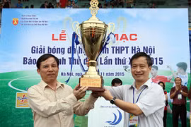 Tưng bừng khai mạc giải Bóng đá học sinh THPT Hà Nội - Báo An ninh Thủ đô 2015