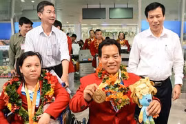 Hạnh phúc ngày về của những người hùng Paralympic