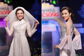 Giải vàng Ngôi sao người mẫu Châu Thanh Trúc khoe sắc rạng ngời cùng áo dài cưới