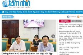 Đình bản tạm thời 3 tháng đối với Báo điện tử Tầm nhìn 