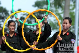 Xem nữ chiến sỹ Học viện CSND biểu diễn nghệ thuật ấn tượng