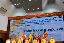 Sôi nổi hội thi Tuyên truyền cải cách hành chính, chuyển đổi số và Đề án 06 quận Hà Đông