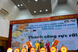 Sôi nổi hội thi Tuyên truyền cải cách hành chính, chuyển đổi số và Đề án 06 quận Hà Đông
