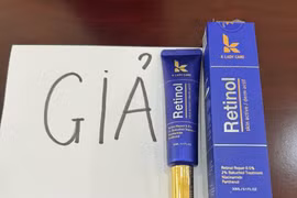 Phát hiện 690 hộp kem dưỡng da mặt K Lady Care Premium Retinol Elastin Cream giả 