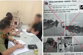 Đăng tin "Vỡ đê... 500 nóc nhà chìm trong biển nước" một quản trị viên bị phạt