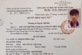 Truy nã kẻ trộm cắp máy tính xách tay ở khu nhà trọ