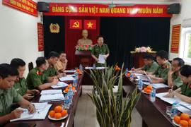 Lãnh đạo Công an Hà Nội kiểm tra quá trình vận hành bộ máy tại “siêu” phường Hồng Hà