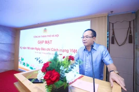 Ban Giám đốc Công an thành phố Hà Nội gặp mặt lãnh đạo cơ quan quản lý và Ban Biên tập các cơ quan báo chí 