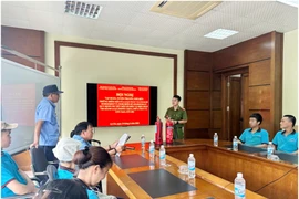 Tăng cường đảm bảo an toàn cháy, nổ tại khu vực có mật độ lớn hàng hóa, vật liệu dễ cháy 