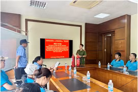 Tăng cường đảm bảo an toàn cháy, nổ tại khu vực có mật độ lớn hàng hóa, vật liệu dễ cháy 