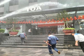 Sau 30 giây xảy ra sự cố, hệ thống truyền tin báo cháy tự động tòa nhà phát huy hiệu quả