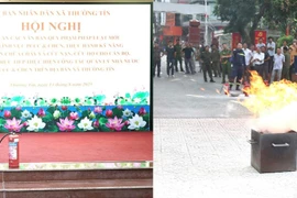 Tập huấn công tác an toàn cháy, nổ tại xã Thường Tín