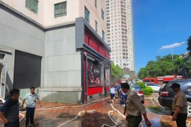 Lực lượng chữa cháy cơ sở xử lý nhanh sự cố cháy bếp nhà hàng