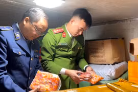 Phát hiện cơ sở kinh doanh 'trữ' số lượng lớn thực phẩm đông lạnh không rõ nguồn gốc 